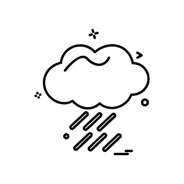 Wetter Symbol Vektor Auf Weißem Hintergrund — Stockvektor