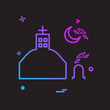 Cadılar Bayramı simgesi tasarım vektörü