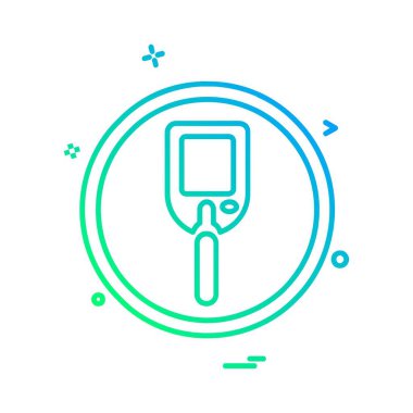 Tıbbi simge tasarım, renkli vektör çizim