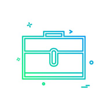 Evrak Çantası'nı simge tasarlamak vektör 