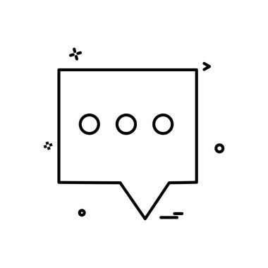 sms iletisi sohbet simgesi vektör tasarımı