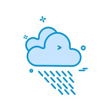 Yağmur simgesi tasarım vektörü