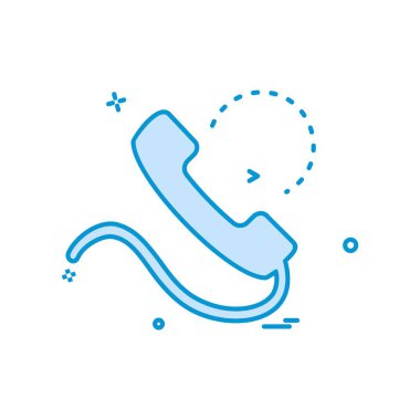 Telefon simgesi tasarım vektörü