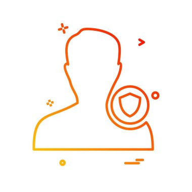 Avatar erkek simge tasarım vektörü