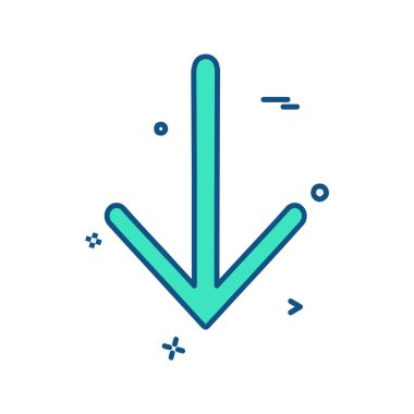 Ok simgesi tasarım vektörü