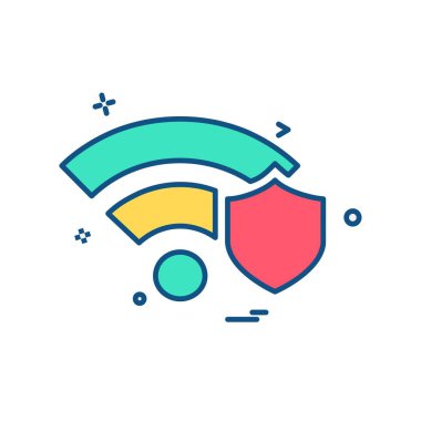 Wifi simge tasarım vektörü