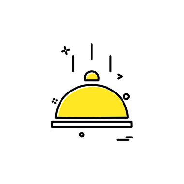 Catering yemek simge vektör tasarımı