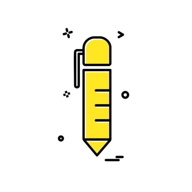 Kalem simgesi tasarım vektörü