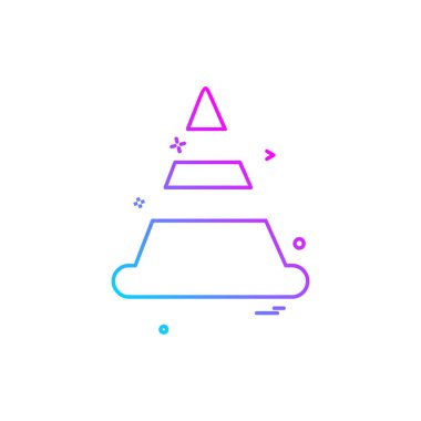 Donanım aracı simgesi tasarım, renkli vektör çizim