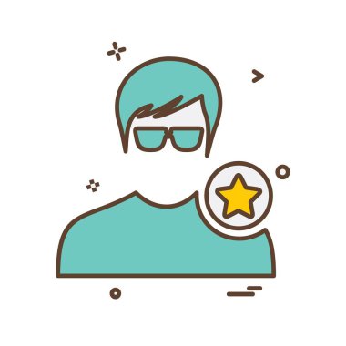 Avatar simge tasarlamak vektör