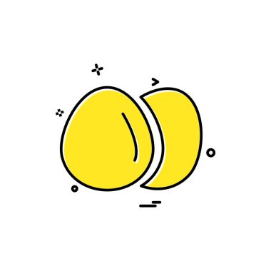 Yumurta simge tasarlamak vektör 