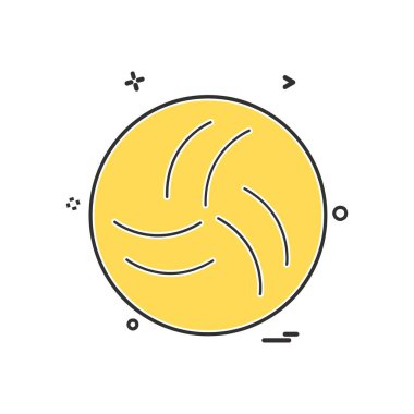 Topu simge tasarlamak vektör