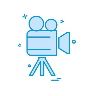 Kamera simgesi tasarım vektörü