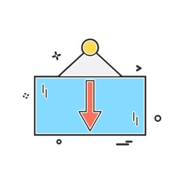 Çerçeve simgesi tasarım vektörü