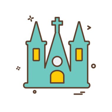 Kilise simge tasarlamak vektör