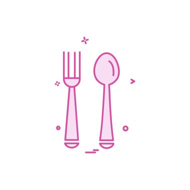 Gıda simgesi tasarım vektörü