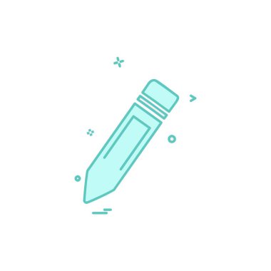 Kalem simgesi tasarım vektörü