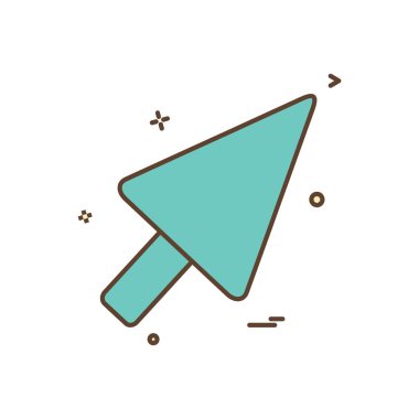 Ok simgesi tasarım vektörü