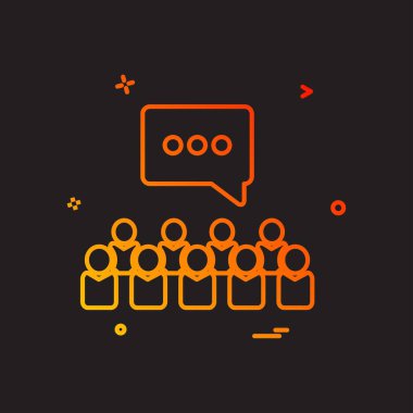 simge vektör tasarımı konuşmaya grup tartışma sohbet