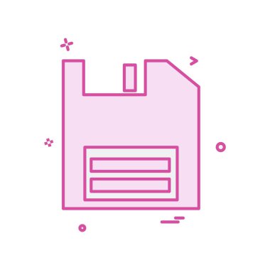 Disket simge tasarlamak vektör