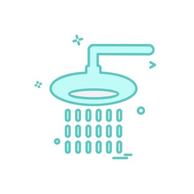 Duş simge tasarlamak vektör