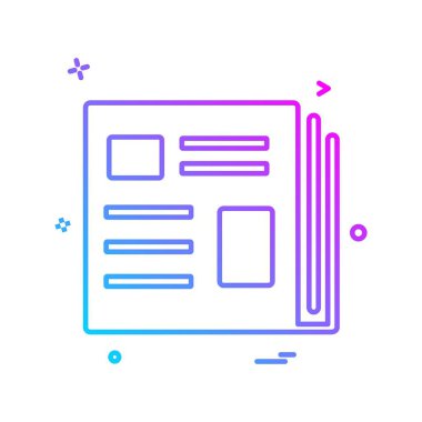 Kitapların simge tasarım vektörü