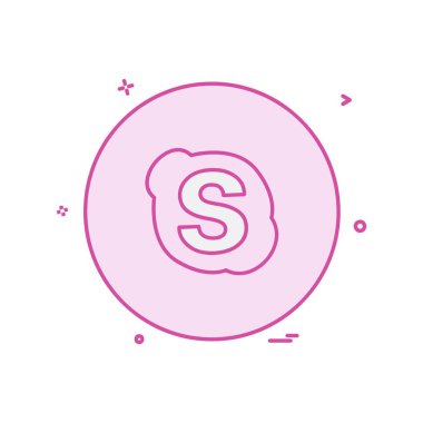 Skype simge tasarım vektörü