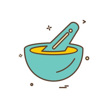 Bowl simge tasarım vektörü