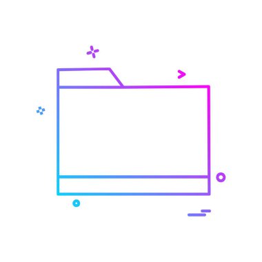 Klasör simge tasarlamak vektör