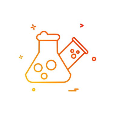 Şişesi simgesi tasarım, renkli vektör çizim