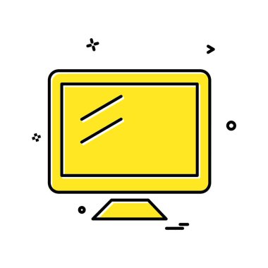 Bilgisayar simgesi tasarım vektörü