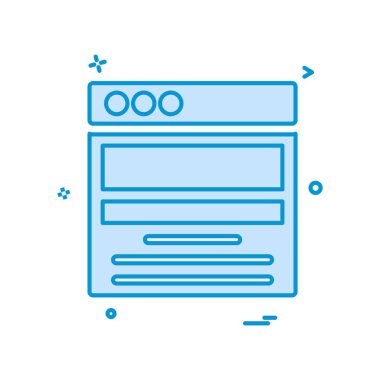 Web düzeni simge tasarım vektörü