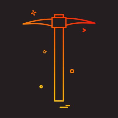 Kazma araç vektör tasarımı