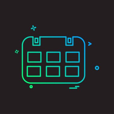 Takvim simge tasarlamak vektör 