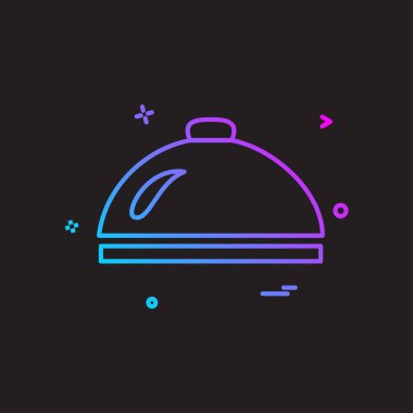 Tabak simgesi tasarım vektörü