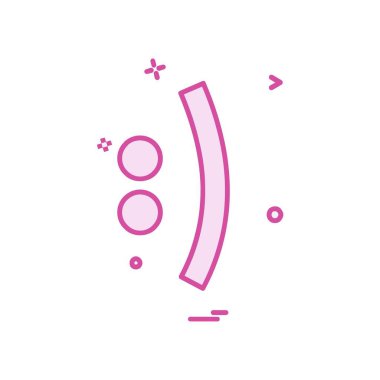 Emoji simge tasarım vektörü