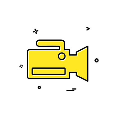 Kamera simgesi tasarım vektörü