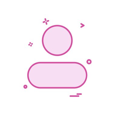 Avatar simge tasarım vektörü