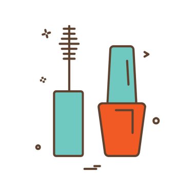 Kozmetik simgesi tasarım vektörü