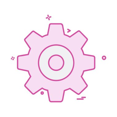 Ayar Dişli simge tasarlamak vektör