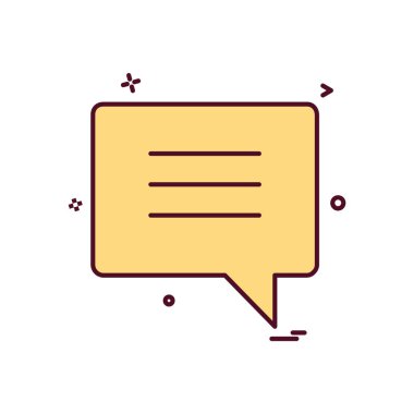 İleti simge tasarlamak vektör