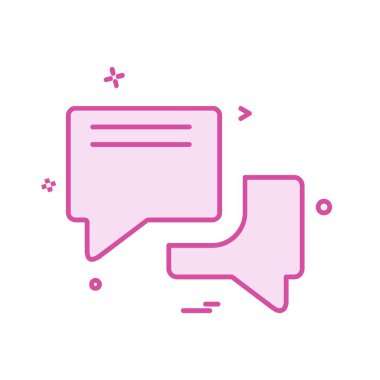 İleti simge tasarlamak vektör