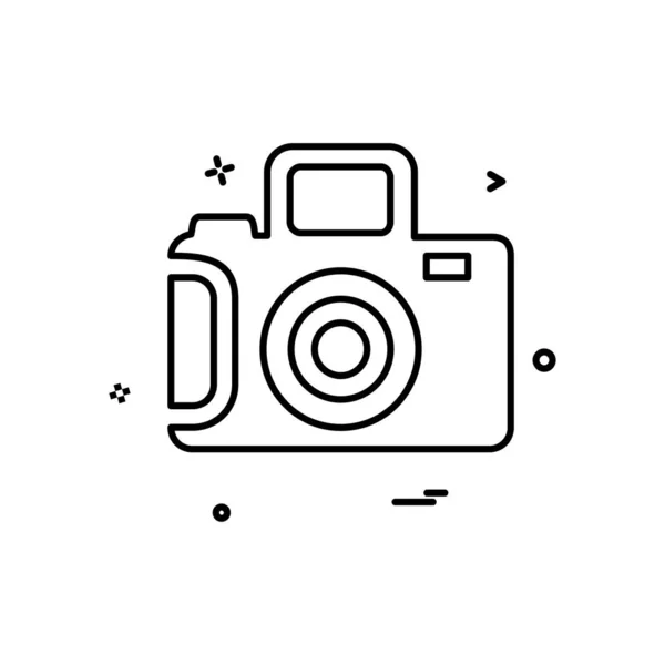 Camera Icon Design Vector — Stock Vector