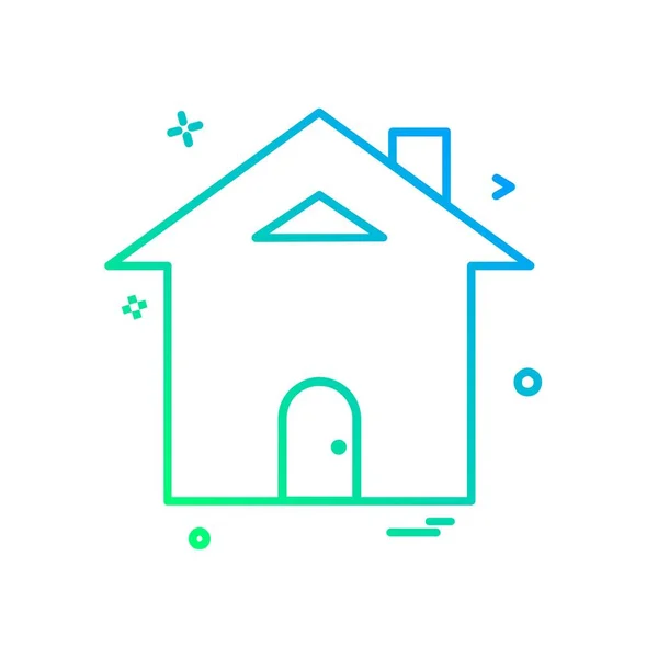 Home Pictogram Ontwerp Vector — Stockvector