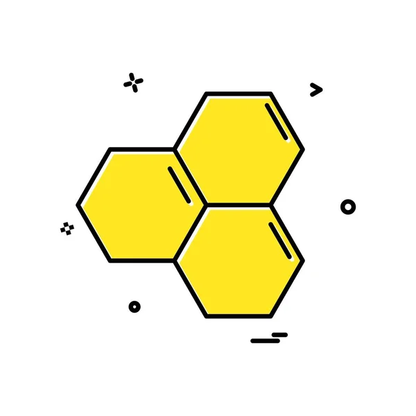 Honung Ikon Vektor Design — Stock vektor
