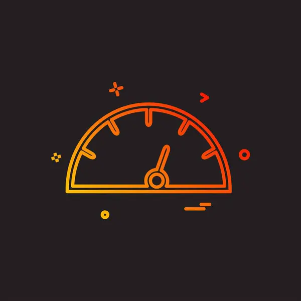 Time Icon Design Colorful Vector Illustration — Stock Vector