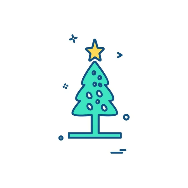 Icono Navidad Diseño Vector — Vector de stock