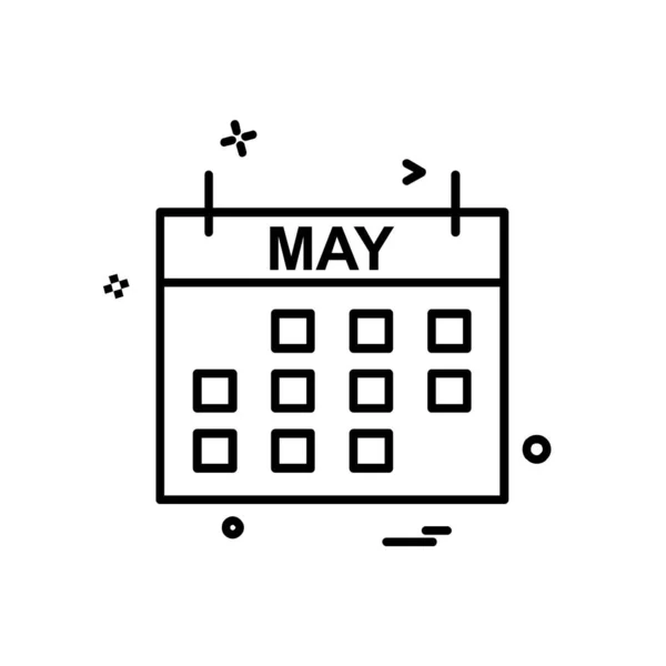 Calendar Icon Design Vector Illustration — Stock Vector