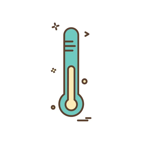 Thermometer Icon Design Vector — Stock Vector