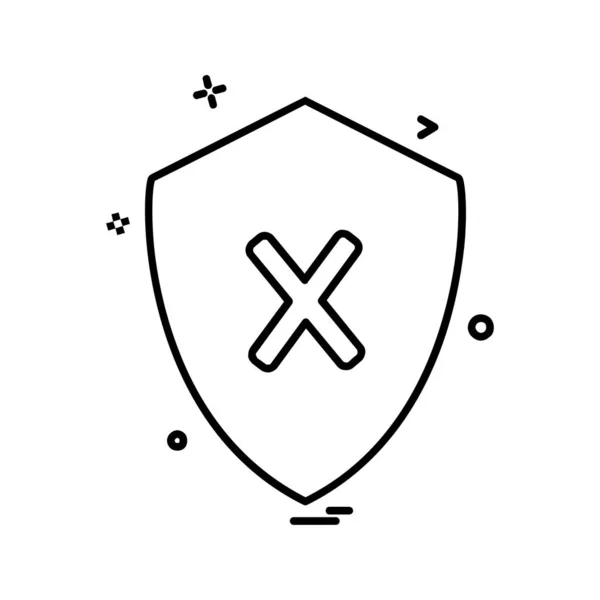 Scheild Icon Designvektor — Stockvektor